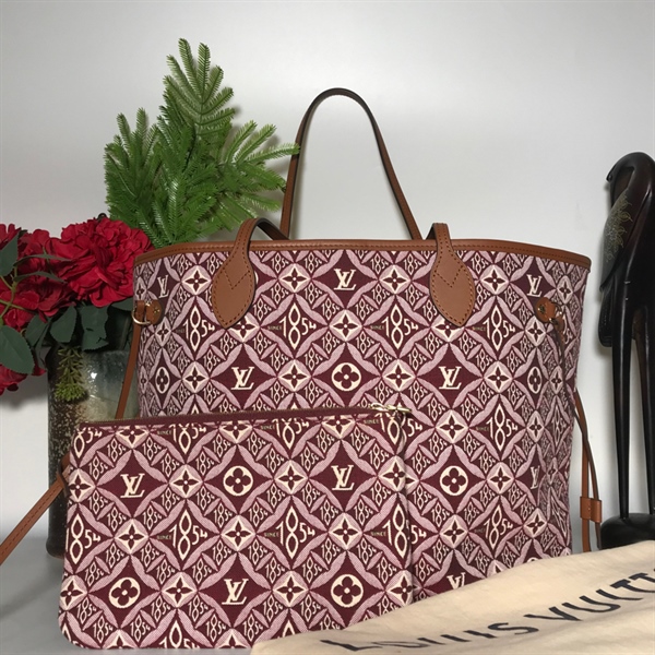 Túi LV neverfui đỏ đô +