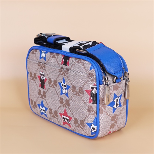 Túi CN Karl Lagerfeld Họa Tiết Viền Xanh KG+