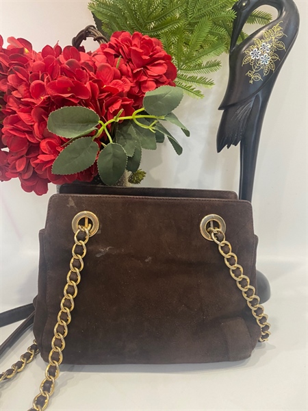 Túi Prada lông nâu KG+