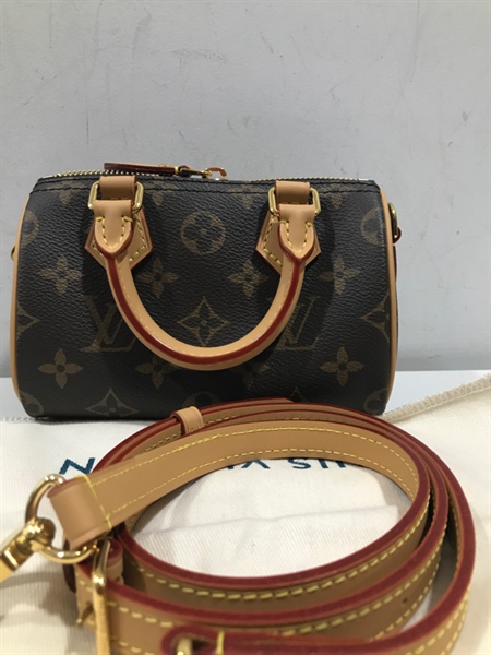 Túi Speedy Mini LV Hoa Nâu+