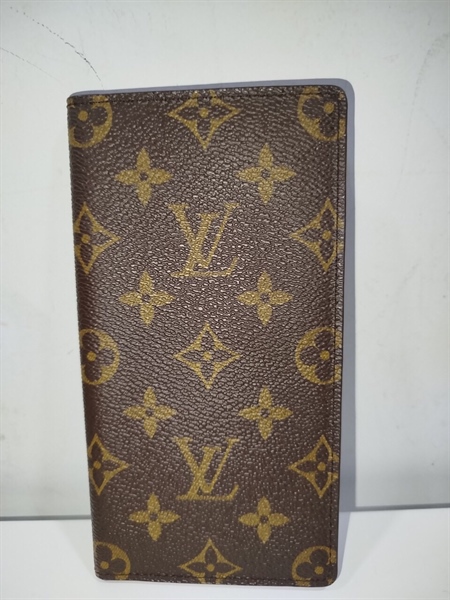 Ví LV Dài Gập Đôi Lòng Vàng Bò 18cm+