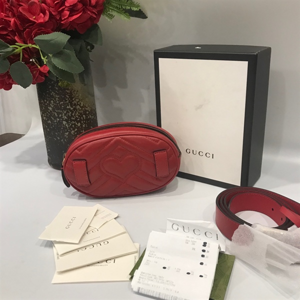 Túi gucci beltbag like new đỏ KG+