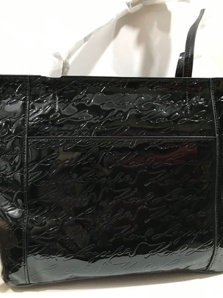 Túi Tote Karl Lagerfeld Đen Bóng KG+