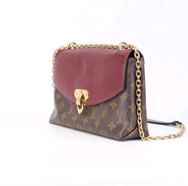 Túi LV hoa nâu phối tím KG+