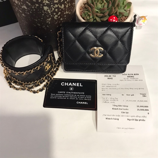 Ví Chanel Flap Card đen
