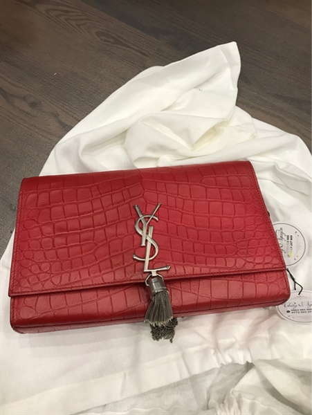 Túi YSL đỏ tua rua KG+