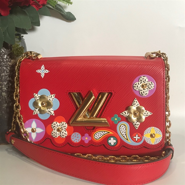 Túi LV đỏ họa tiết HP+