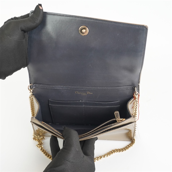 Túi Dior WOC hoạ tiết màu gold KG+