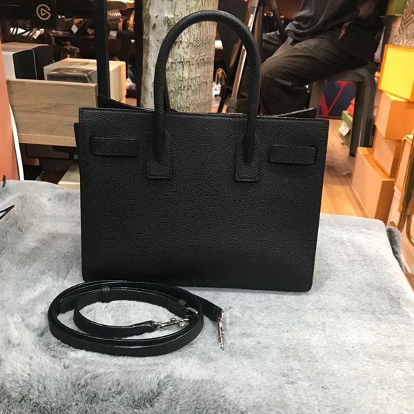 Túi YSL đen pound khóa (k chìa) +