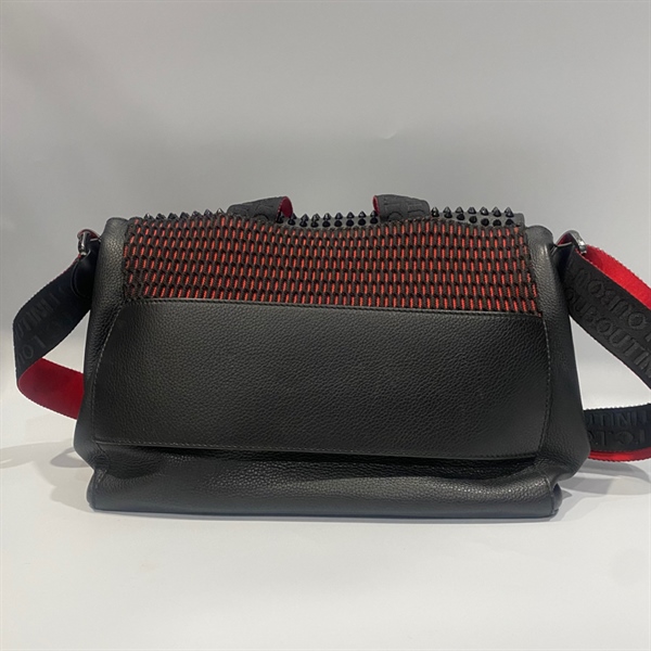 Túi Louboutin Đen Đỏ KG+