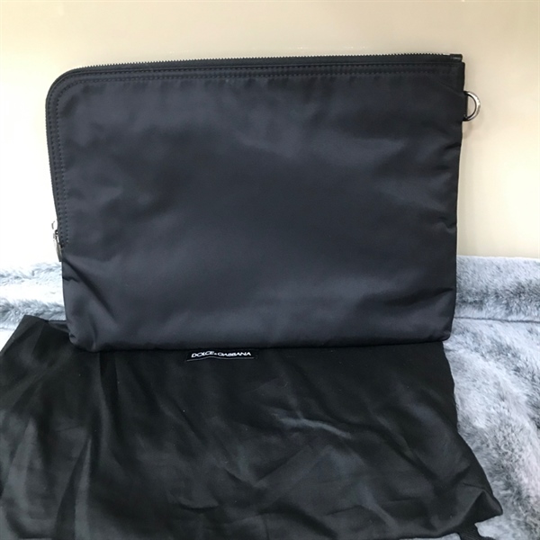 TÚi Clutch D&G Đen Hình Vương Miện KG+