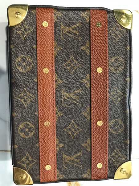 Túi LV Trunk hoa nâu +
