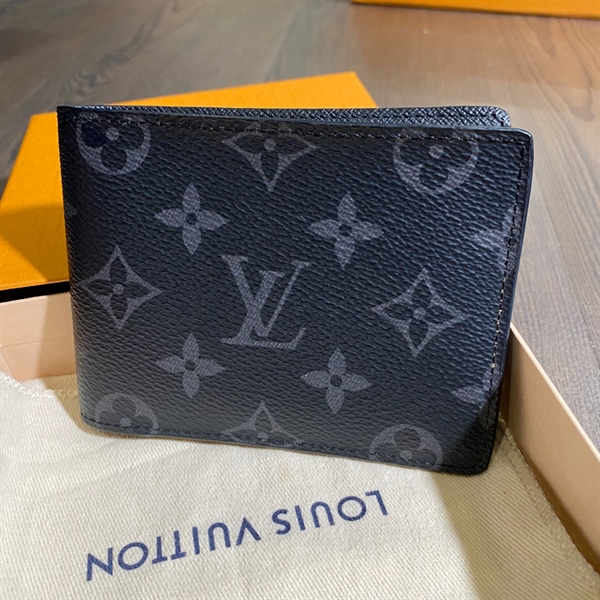 Ví LV gập 2 đen KG+