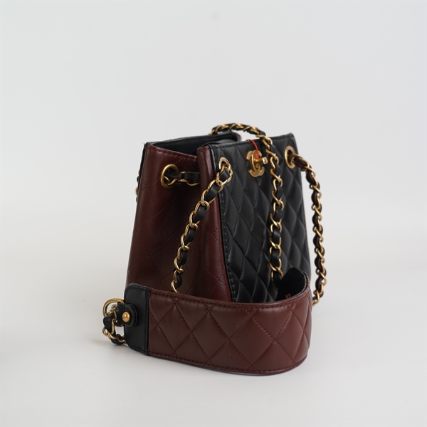 Túi Chanel đen phối nâu KG+