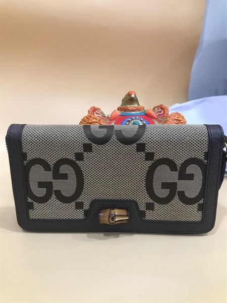 Ví Dài GG Thổ Cẩm Có Zip+