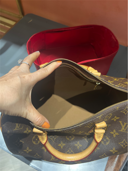 Túi LV speedy hoa nâu+