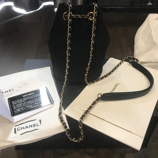 Túi CC lông đen KG+