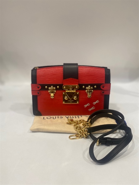 Túi LV trunk đỏ đen +
