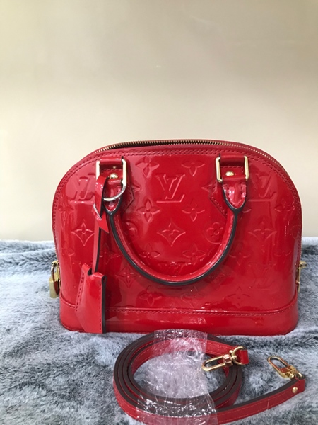 Túi LV Alma đỏ bóng 24cm +