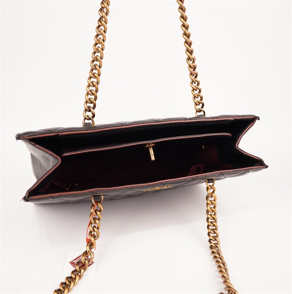 Túi Chanel tote đen viền đỏ đô++