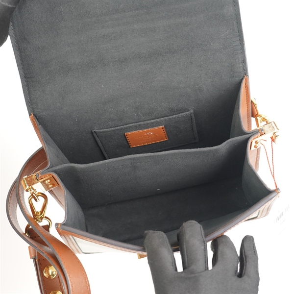 Túi LV dauphine đen trắng nâu KG+