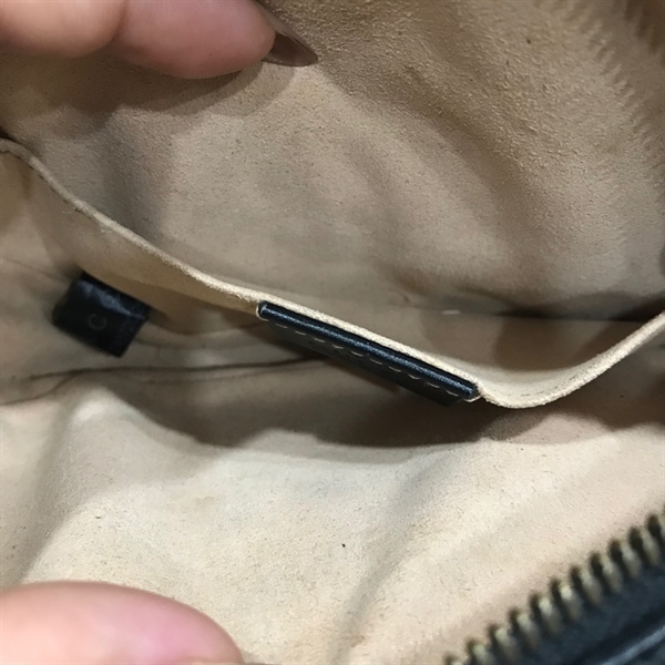 Túi bumbag GG vân đen +