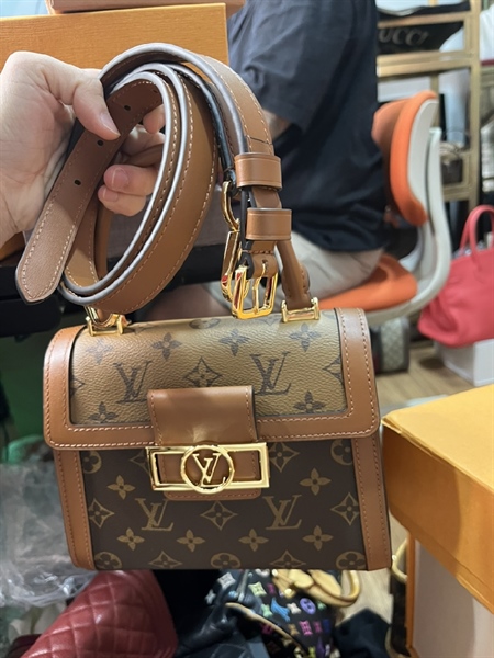 Túi LV Dolphine Nâu Vàng+
