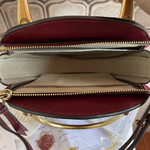Túi CHLóe Tròn Đỏ Đô+