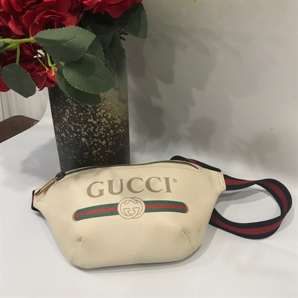 Túi gucci belt bag trắng KG+