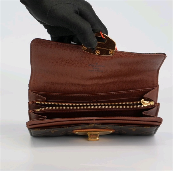 Ví LV Monogram hoạ tiết hoa nâu KG+