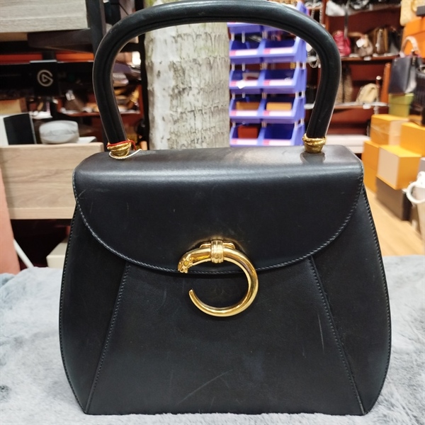 Túi xách Cartier đen lòng đỏ KG+