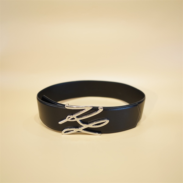 Thắt LƯng Karl Lagerfeld Nữ Đen Mặt Bạc KG+