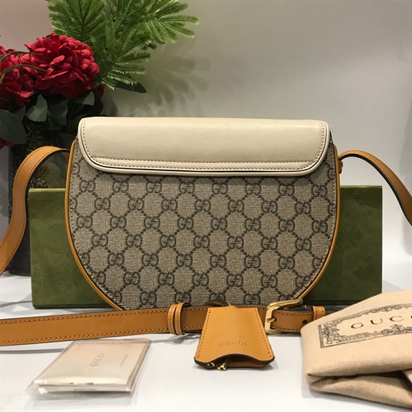Túi Gucci trắng vàng KG+