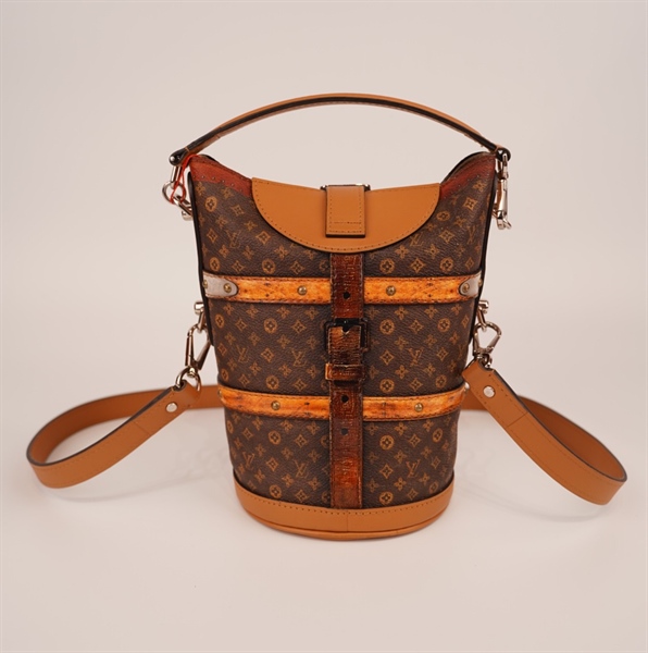 Túi LV Duffle hoa nâu KG+