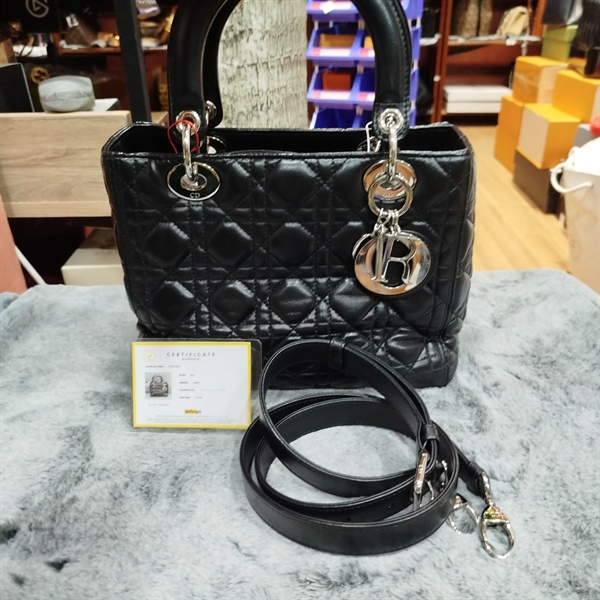 Túi Lady Dior đen +