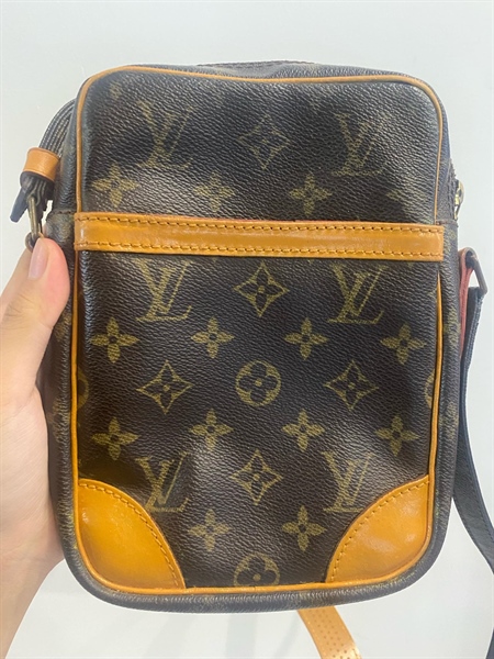 Túi LV đeo chéo hoa nâu KG+