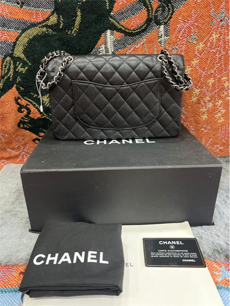 Túi Chanel classic 25 khoá trắng+