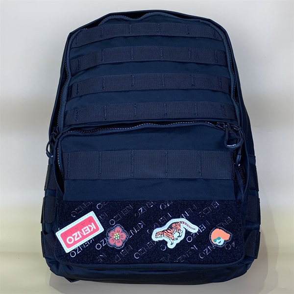 Balo kenzo đen stick hoa hổ kính KG+