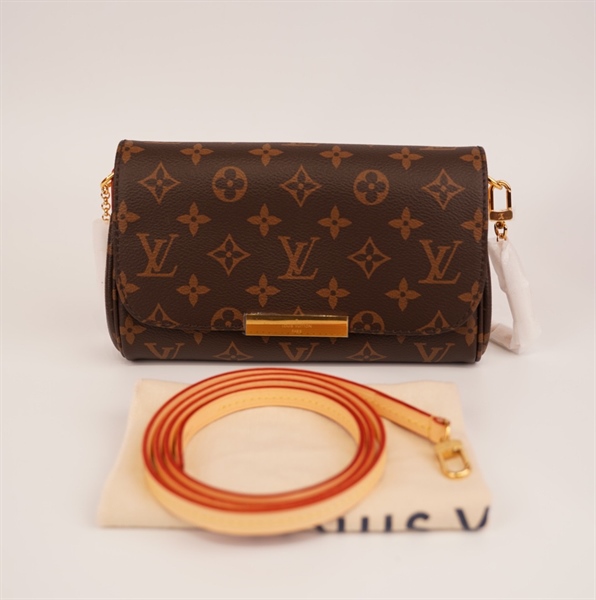Túi LV kẹp nách hoa nâu+