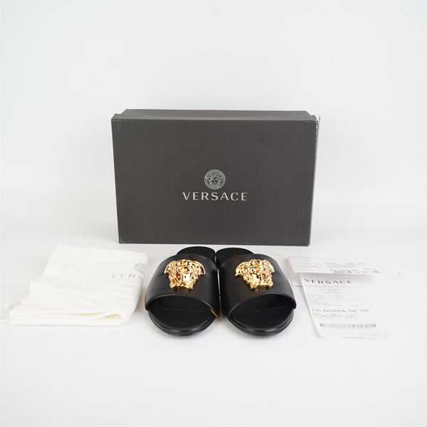 Dép Versace đen size 36 KG+