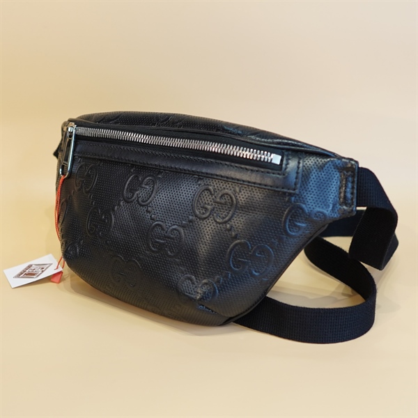 Túi bumbag GG đen 25cm KG+