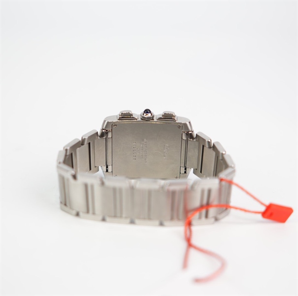 Đồng hồ Cartier bạc mặt chữ nhật (mặt 2.6cm) KG+