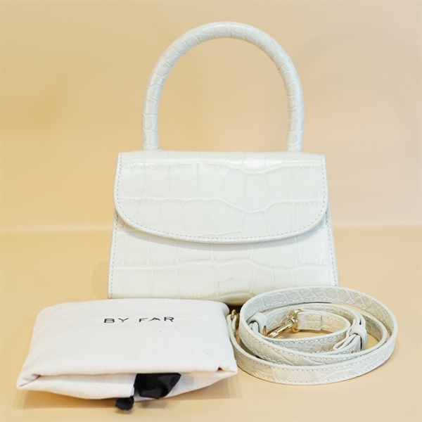 Túi xách By Far trắng sữa KG+