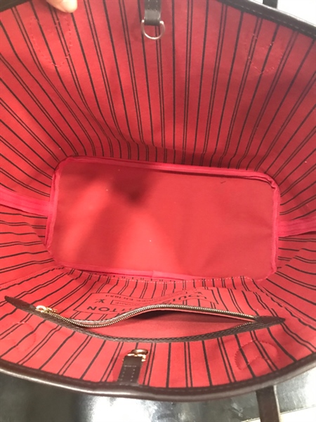 Túi NeverFull LV Ô Vuông Kèm Pound+