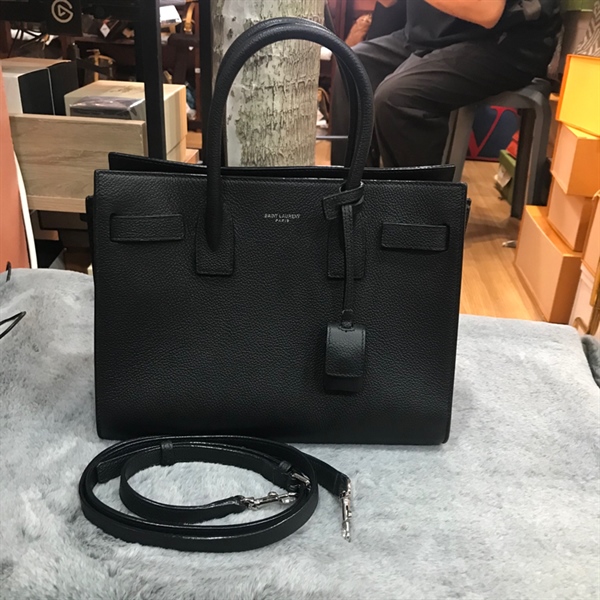 Túi YSL đen pound khóa (k chìa) +