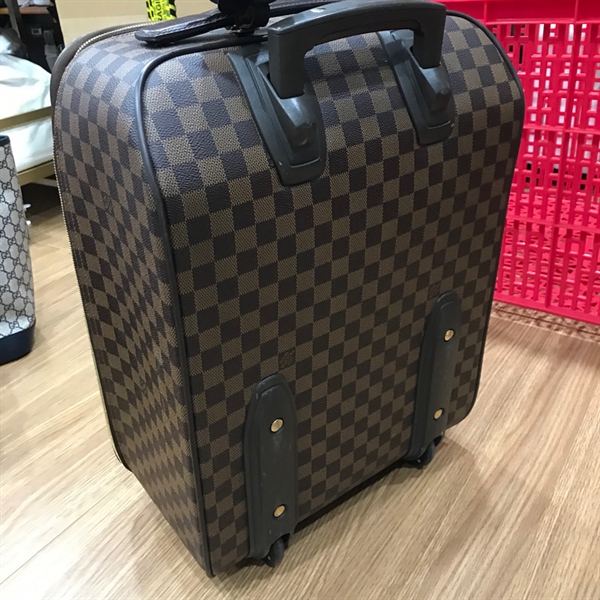 Vali LV ô vuông nâu 41x35x18 +