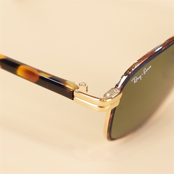 Kính Rayban gọng nâu loang KG+