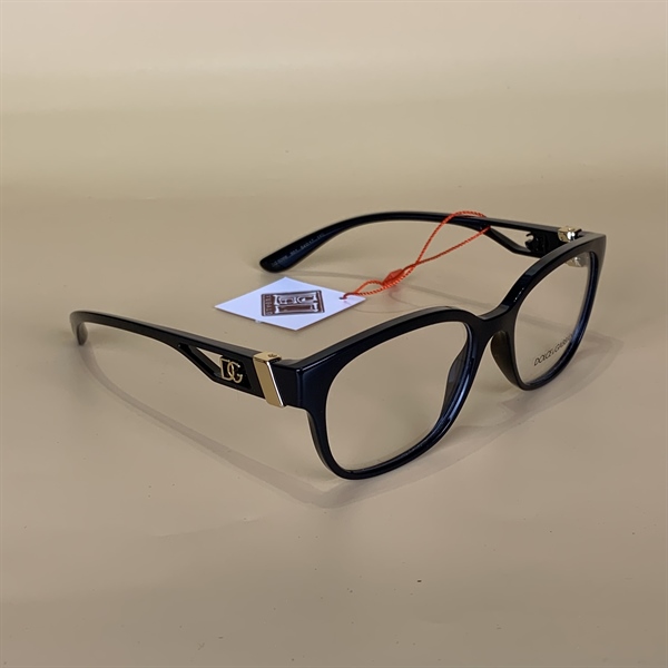 Kính gọng cận đen D&G logo đen KG+