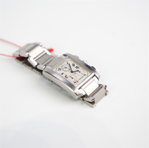 Đồng hồ Cartier bạc mặt chữ nhật (mặt 2.6cm) KG+
