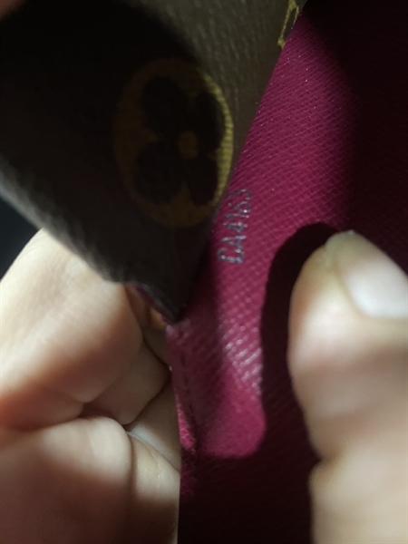 Ví LV Dỏ Phối Hoa Nâu+